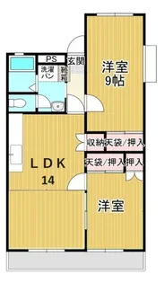エクセルあまちA棟【1階】の間取り