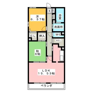 グレイス覚王山【6階】の間取り