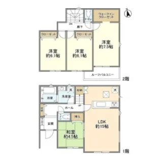 東京都八王子市川口町【一戸建】の間取り