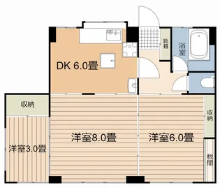 3DKの間取り画像