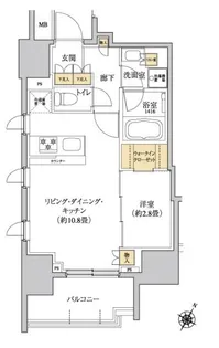 東京都世田谷区上馬2【マンション】の間取り