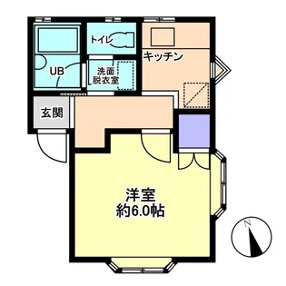 信開セルーラ末広【2階】の間取り