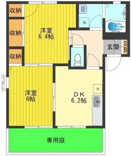 サンレイクグロリア【1階】の間取り