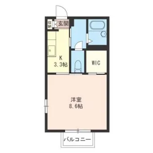 ヴィルフォーレ【1階】の間取り