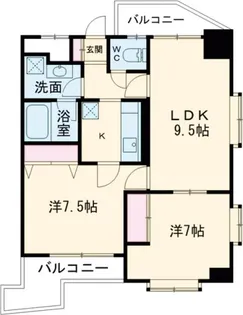 グランドパレスNS-77【5階】の間取り