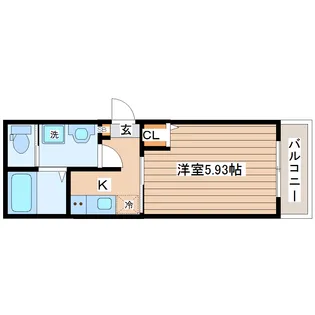 ガーデンパーク八本松A【1階】の間取り