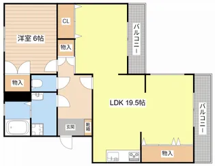 ワイズマンション栗東【1階】の間取り