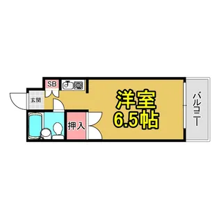 ハイツしらゆり【4階】の間取り