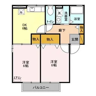 グローリー A【2階】の間取り