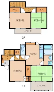 広島県呉市西谷町【一戸建】の間取り