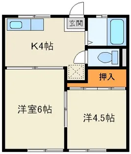 ホワイトハイツ【1階】の間取り