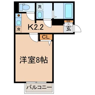 神奈川県横浜市南区清水ケ丘【アパート】の間取り