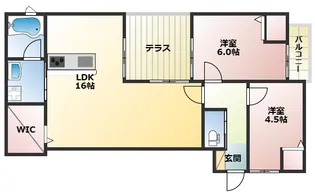 GLANZ平野【1階】の間取り