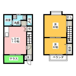 静岡県浜松市中央区有玉台3【一戸建】の間取り