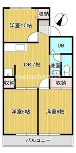 吉喜ハイツ【2階】の間取り