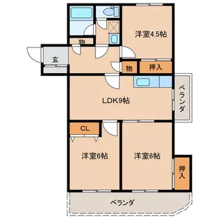 愛知県名古屋市名東区名東本通2【マンション】の間取り