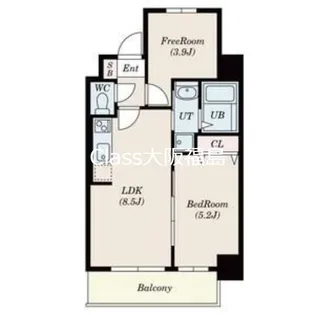 S-FORT福島LaLuna(ラルーナ)【5階】の間取り