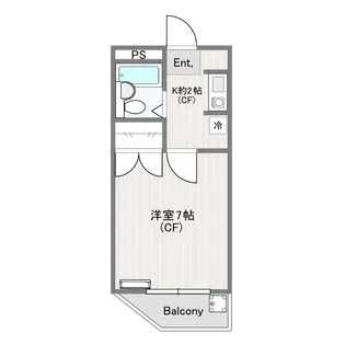 サニーサイド用賀【1階】の間取り