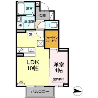 クロシェットC【1階】の間取り