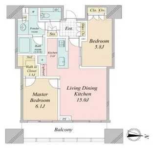 パークコート渋谷ザタワー【31階】の間取り