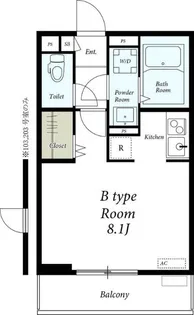 リブリ・アヴェニール新町【1階】の間取り