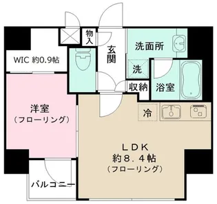 ペオニア月島【2階】の間取り