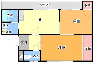 円山グリーンハイツ【2階】の間取り