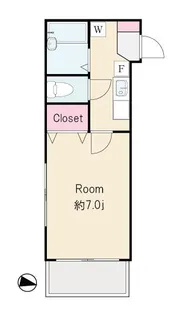 スリーオーク【1階】の間取り