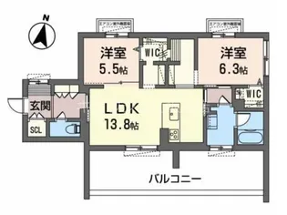 大阪府吹田市豊津町【マンション】の間取り