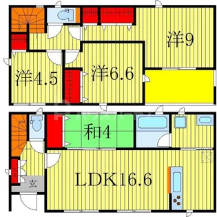 千葉県柏市弥生町【一戸建】の間取り