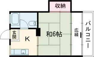 三鷹第二城山ハイツ【3階】の間取り