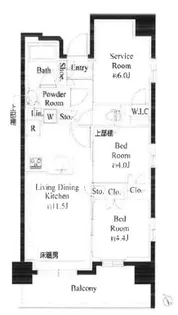 プレシス上福岡【3階】の間取り