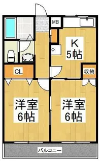 コーポチェリー【1階】の間取り