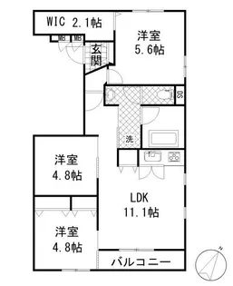 グラン シェル【3階】の間取り
