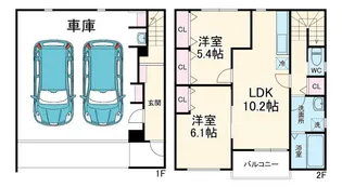 パインズガレージの間取り