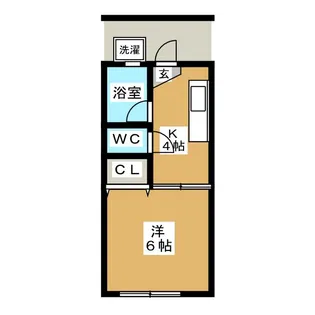 東京都大田区鵜の木1【アパート】の間取り