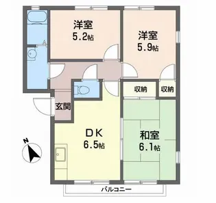 大阪府和泉市今福町2【アパート】の間取り