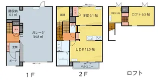 ソレアード南鍛冶町の間取り