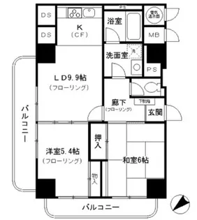 上野ロイヤルハイツ【11階】の間取り