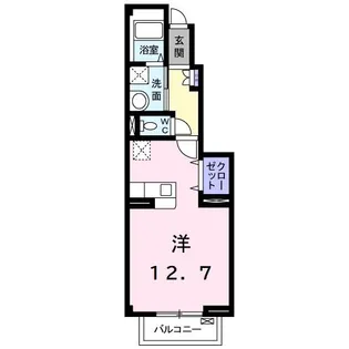 大阪府阪南市黒田【アパート】の間取り