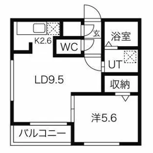 北海道札幌市北区北十七条西1【マンション】の間取り