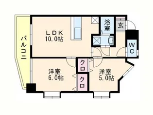 クリエート白金【9階】の間取り
