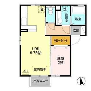 シャルムトロン C【1階】の間取り