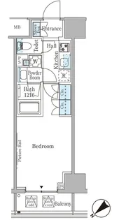 ルビア赤坂【7階】の間取り