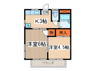 サマックス松村【2階】の間取り