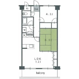 ソレイユ東【3階】の間取り
