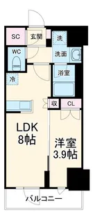 グランカーサ船堀II【14階】の間取り