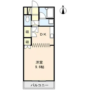 ホワイトメゾン富田【2階】の間取り