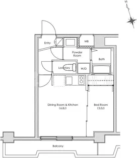 SOCIETY OPUS-TWO【2階】の間取り