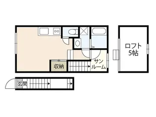 ノーランド三宅【2階】の間取り